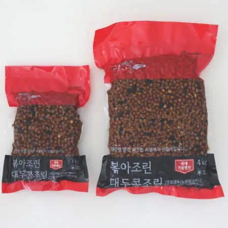 [여우마을] 국내제조 볶아조린 대두콩조림 업소용 메주콩조림 1kg  이미지