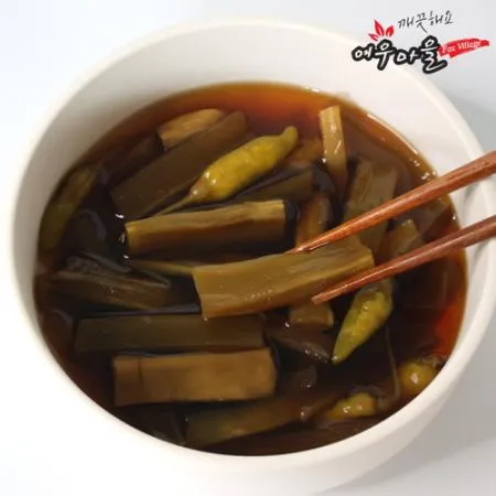 [여우마을] 국내제조 촌스러운 줄기상추 장아찌 간장궁채 1kg 묶음 이미지