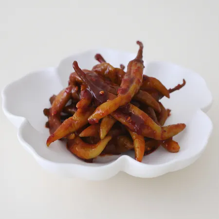 [여우마을 수제반찬] 업소용 양념고추무침 고추장아찌 4kg 묶음 이미지