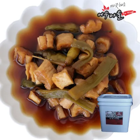 [여우마을] 국내제조 업소용 무꼬들 장아찌 무꼬돌이 무장아찌 10kg
