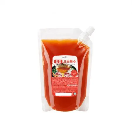 이츠쉐프 25배수 고농축 칼칼 샤브샤브 육수 대용량 업소용 얼큰 소스 2kg, 1개