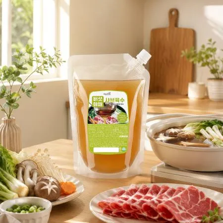 이츠쉐프 25배수 고농축 버섯야채 샤브샤브 육수 대용량 업소용 소스 2kg, 1개 이미지