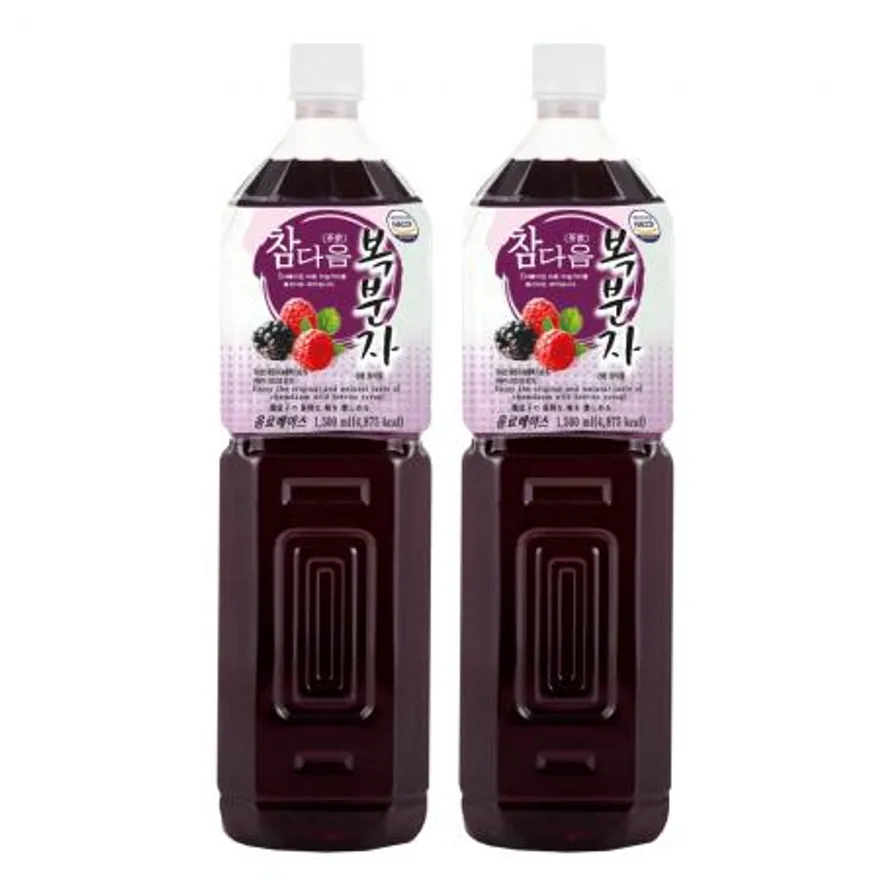 참다음 복분자 농축액 엑기스 청 음료 베이스 1.5L 2개 이미지