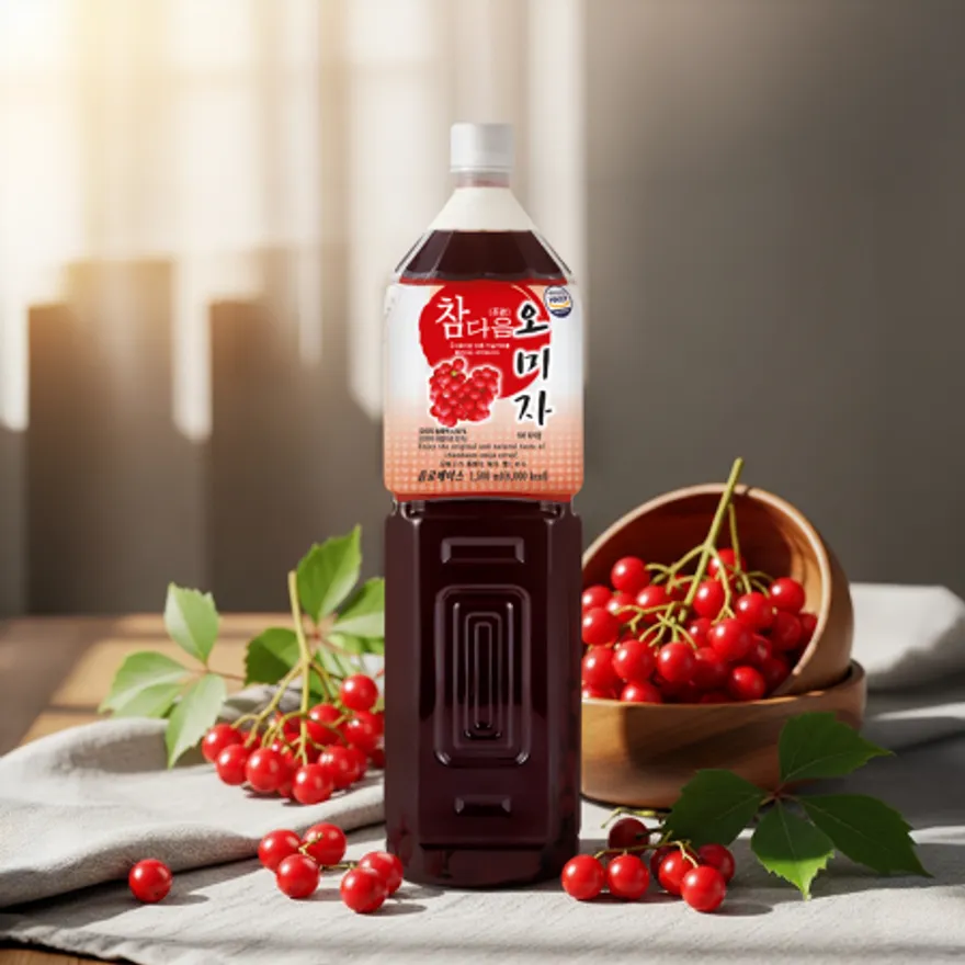 참다음 오미자 농축액 엑기스 청 음료 베이스 1.5L 이미지