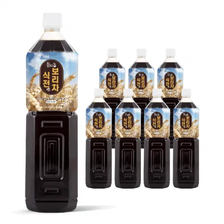 참다음 식전엔 보리차 진액 무가당 보리원액 액기스 1.5L 8개