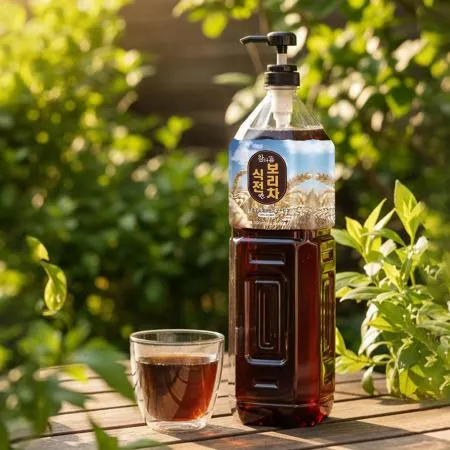 참다음 식전엔 보리차 진액 무가당 보리원액 액기스 1.5L 2개 이미지