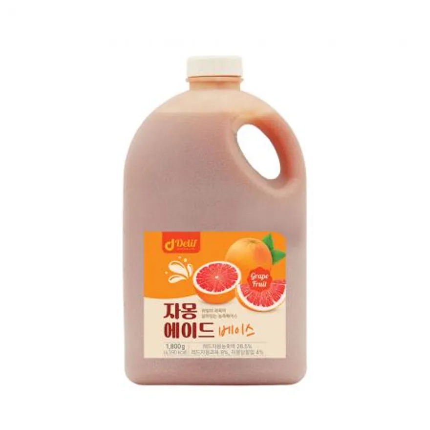 딜리프 자몽 리얼에이드 대용량 업소용 베이스 1.8kg 하이볼 홈카페 이미지