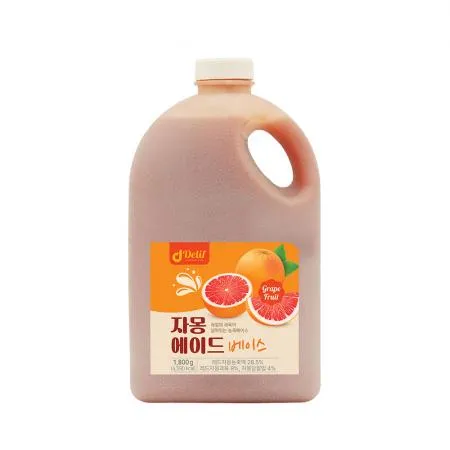 딜리프 자몽 리얼에이드 대용량 업소용 베이스 1.8kg 하이볼 홈카페 이미지