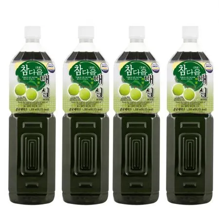 참다음 매실 농축액 엑기스 청 음료 베이스 1.5L 4개