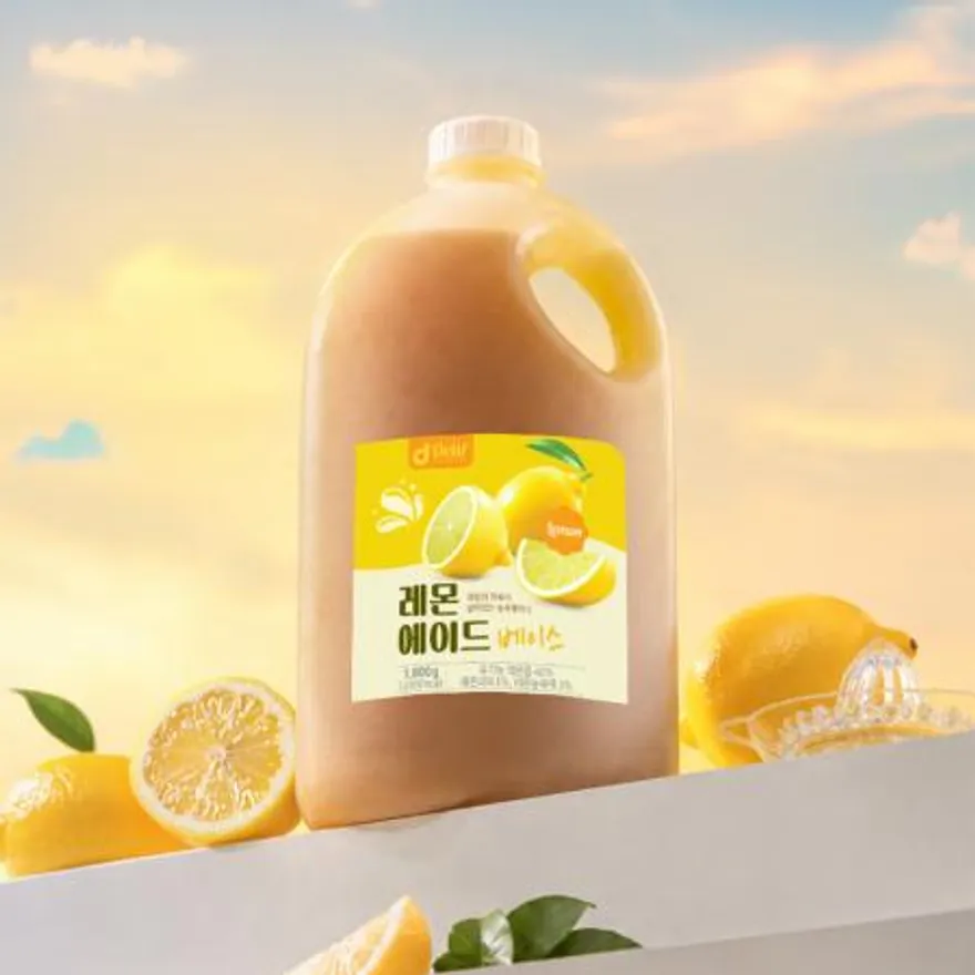 딜리프 레몬 리얼에이드 대용량 업소용 베이스 1.8kg 하이볼 홈카페 이미지