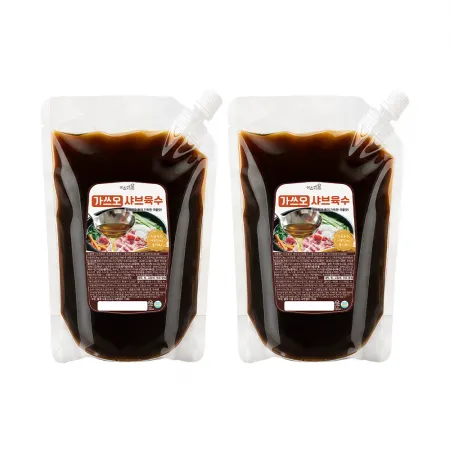 이츠쉐프 25배수 고농축 가쓰오 샤브샤브 육수 대용량 업소용 우동 소스 2kg, 2개
