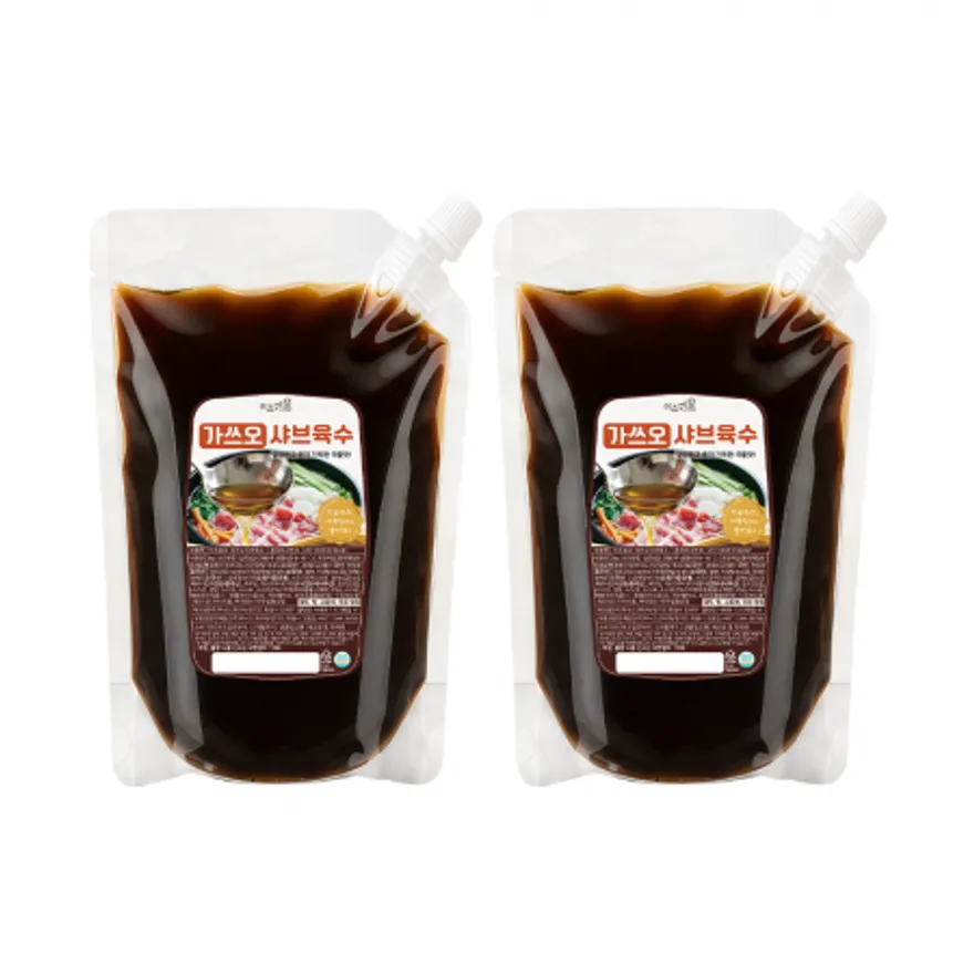 이츠쉐프 25배수 고농축 가쓰오 샤브샤브 육수 대용량 업소용 우동 소스 2kg, 2개 이미지