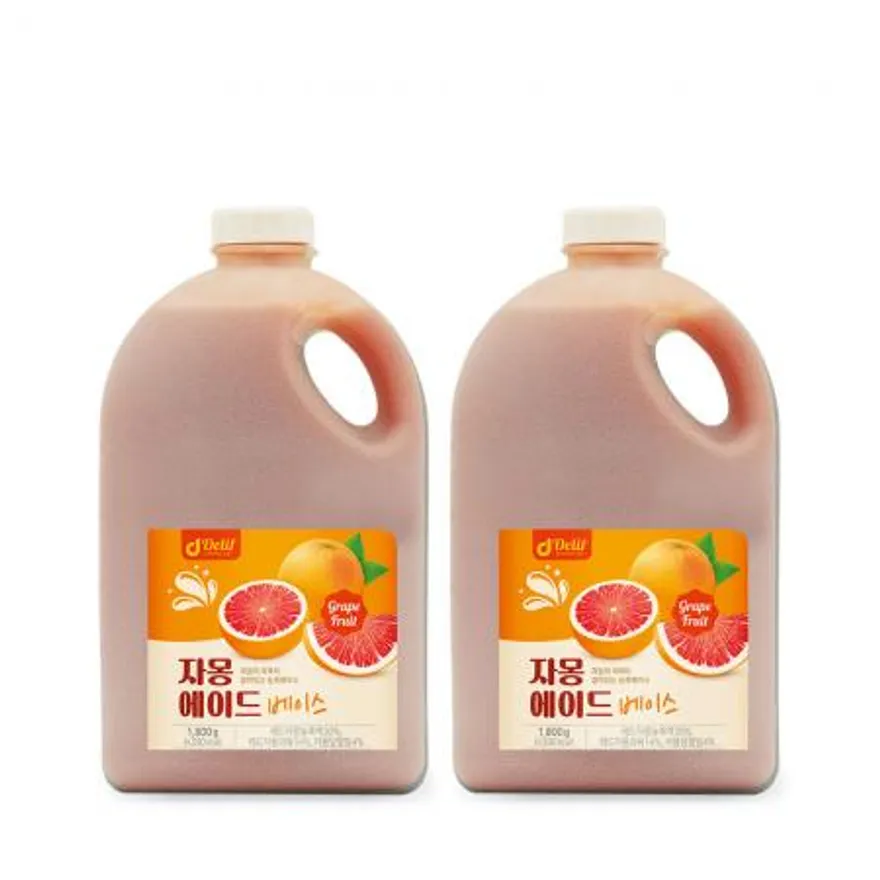 딜리프 자몽 리얼에이드 대용량 업소용 베이스 1.8kg 하이볼 홈카페 2개 이미지