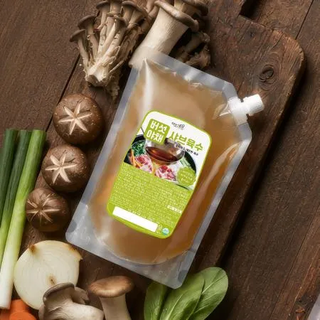 이츠쉐프 25배수 고농축 버섯야채 샤브샤브 육수 대용량 업소용 소스 2kg, 2개 이미지