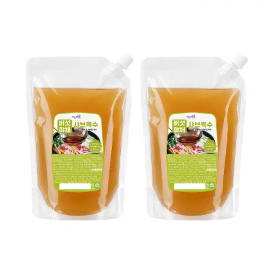 이츠쉐프 25배수 고농축 버섯야채 샤브샤브 육수 대용량 업소용 소스 2kg, 2개 이미지