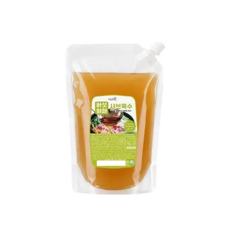 이츠쉐프 25배수 고농축 버섯야채 샤브샤브 육수 대용량 업소용 소스 2kg, 1개