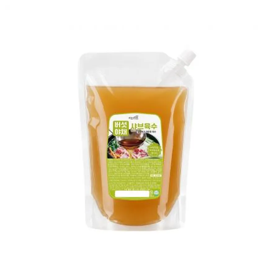 이츠쉐프 25배수 고농축 버섯야채 샤브샤브 육수 대용량 업소용 소스 2kg, 1개 이미지