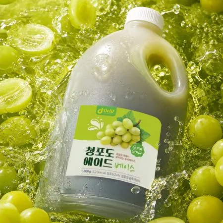 딜리프 청포도 리얼에이드 대용량 업소용 베이스 1.8kg 하이볼 홈카페 이미지