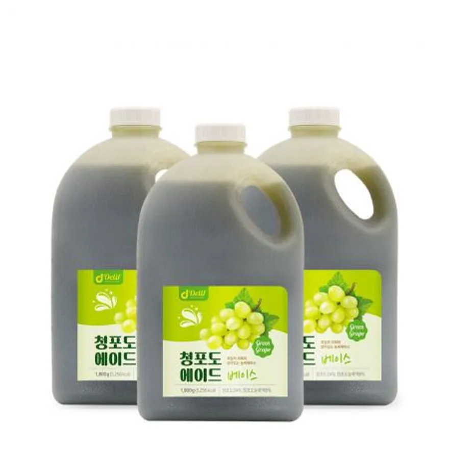 딜리프 청포도 리얼에이드 대용량 업소용 베이스 1.8kg 하이볼 홈카페 3개 이미지