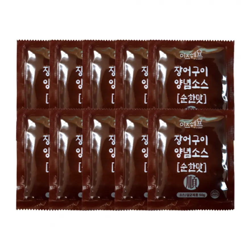 이츠쉐프 장어구이 양념소스 50g 순한맛 10개입 이미지