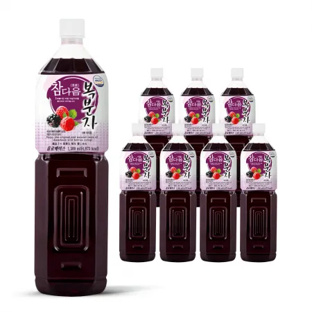 참다음 복분자 농축액 엑기스 청 음료 베이스 1.5L 1박스(8개입)