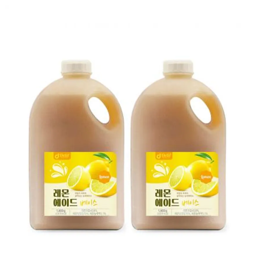 딜리프 레몬 리얼에이드 대용량 업소용 베이스 1.8kg 하이볼 홈카페 2개 이미지