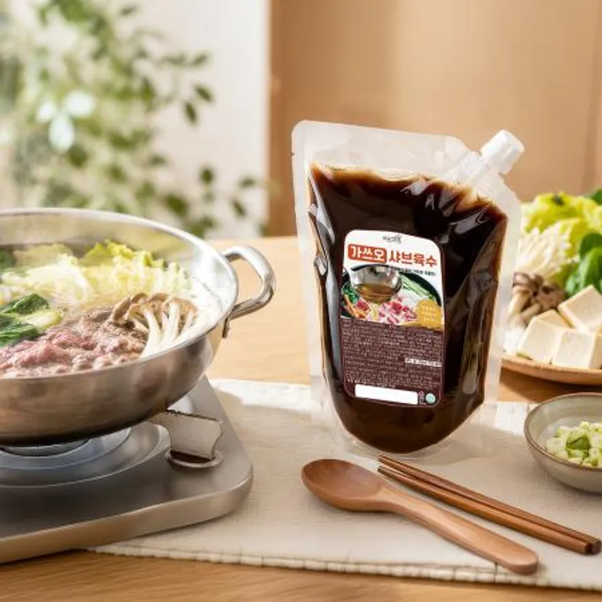이츠쉐프 25배수 고농축 가쓰오 샤브샤브 육수 대용량 업소용 우동 소스 2kg, 6개 이미지