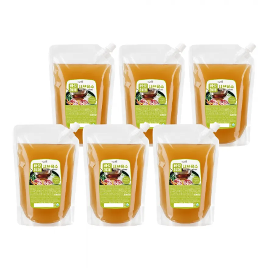 이츠쉐프 25배수 고농축 버섯야채 샤브샤브 육수 대용량 업소용 소스 2kg, 6개 이미지