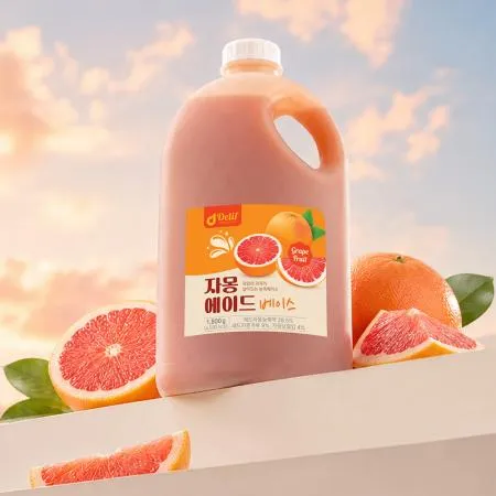 딜리프 자몽 리얼에이드 대용량 업소용 베이스 1.8kg 1박스(6개입) 이미지