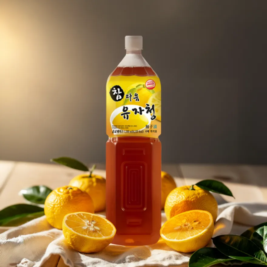 참다음 유자청 농축액 엑기스 청 음료 베이스 1.5L 이미지