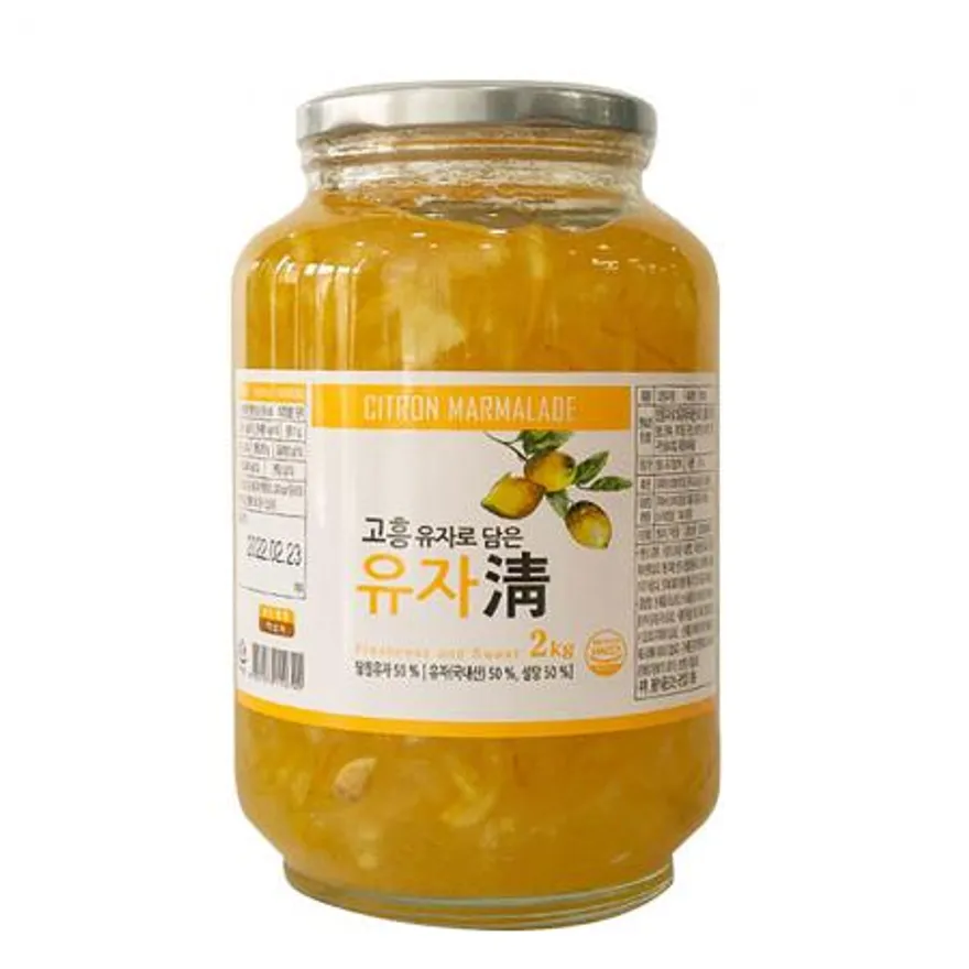 전남 고흥 유자청 유자차 농축액 엑기스 청 음료 베이스 2kg 이미지