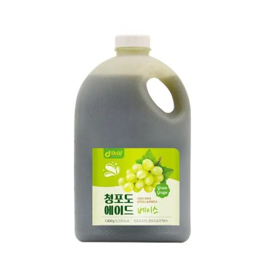 딜리프 청포도 리얼에이드 대용량 업소용 베이스 1.8kg 하이볼 홈카페 이미지
