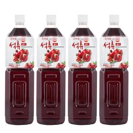 참다음 석류 농축액 엑기스 청 음료 베이스 1.5L 4개