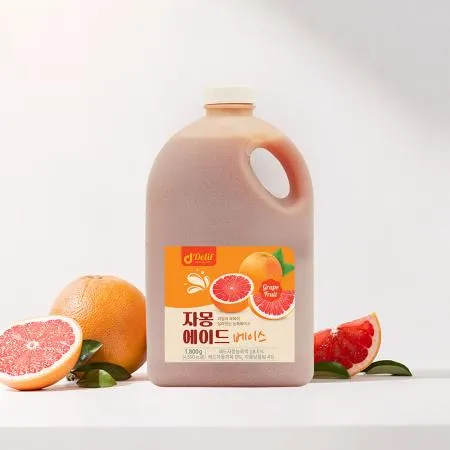 딜리프 자몽 리얼에이드 대용량 업소용 베이스 1.8kg 하이볼 홈카페