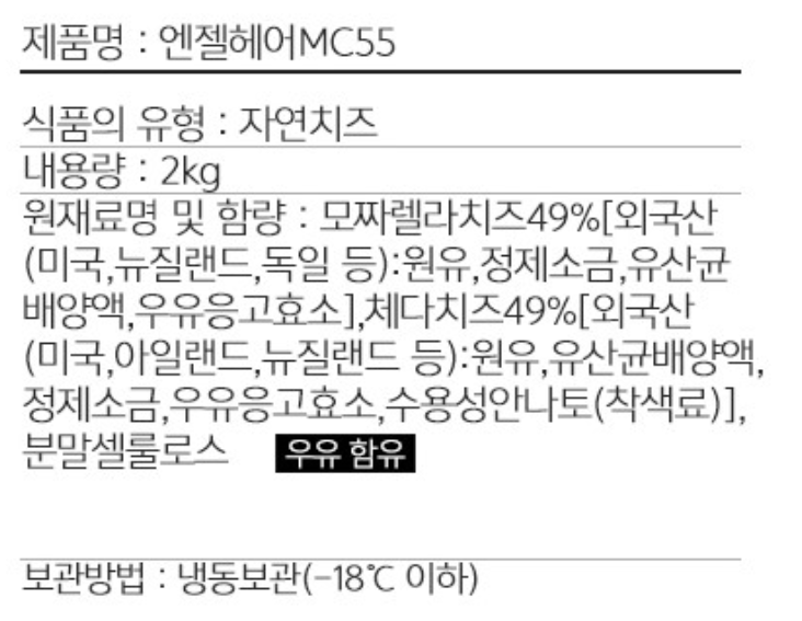 상품정보제공고시