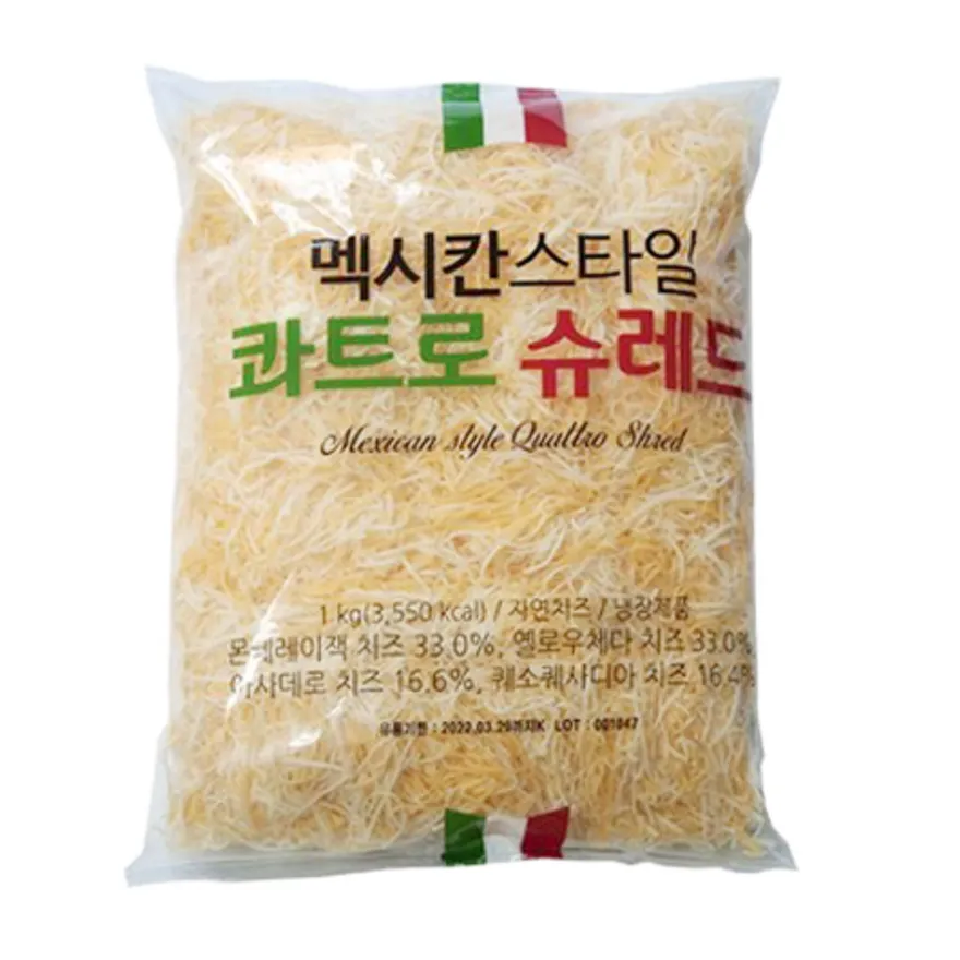 동원 F&B 멕시칸스타일 콰트로 슈레드치즈 1kg 엔젤헤어 이미지