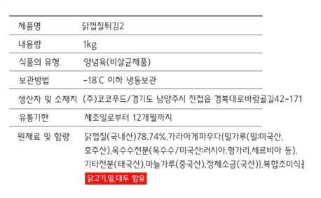 상품정보제공고시
