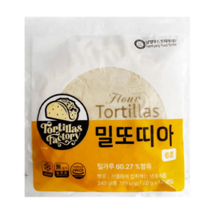 남향푸드 또즈랑 또띠아 6인치 12입 240g 이미지