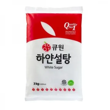 큐원 하얀설탕 3kg 대용량 백설탕 흰설탕 업소용 설탕
