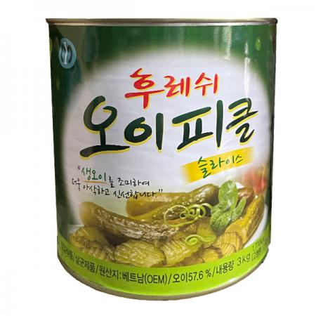 일미 후레쉬 오이 피클 슬라이스 3kg 대용량 업소용 일가 일가집