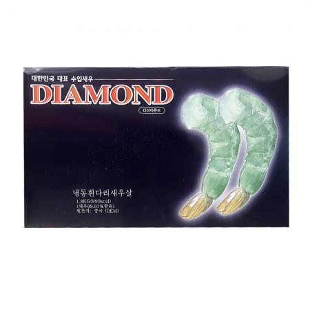 다이아몬드 냉동 탈각새우 1.8kg (31/40,PDTO,두절) 흰다리새우살