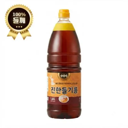 금방아 진한 들기름 1.8L, 들깨100%