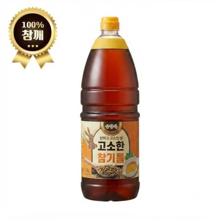 금방아 고소한 참기름 1.8L 볶은참깨가루100%