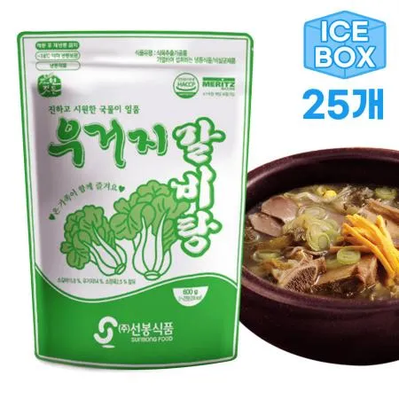 선봉식품 우거지 소갈비탕 600g 1박스,25팩
