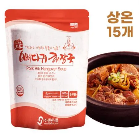 선봉식품 뼈다귀해장국 900g 1박스,15팩