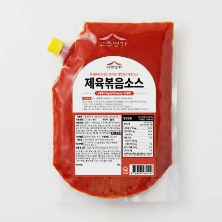 고추명가 제육볶음소스 2kgx1,25인분