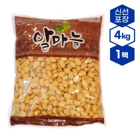 엘케이식품 알마늘장아찌 4kg 업소용반찬