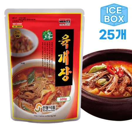 선봉식품 육개장 600g 1박스,25팩