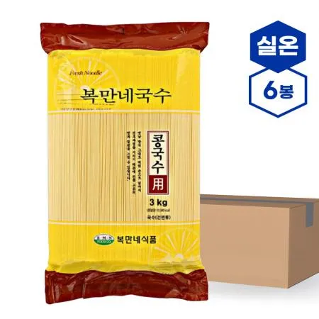 복만네 콩국수면 1박스 3kgx6입