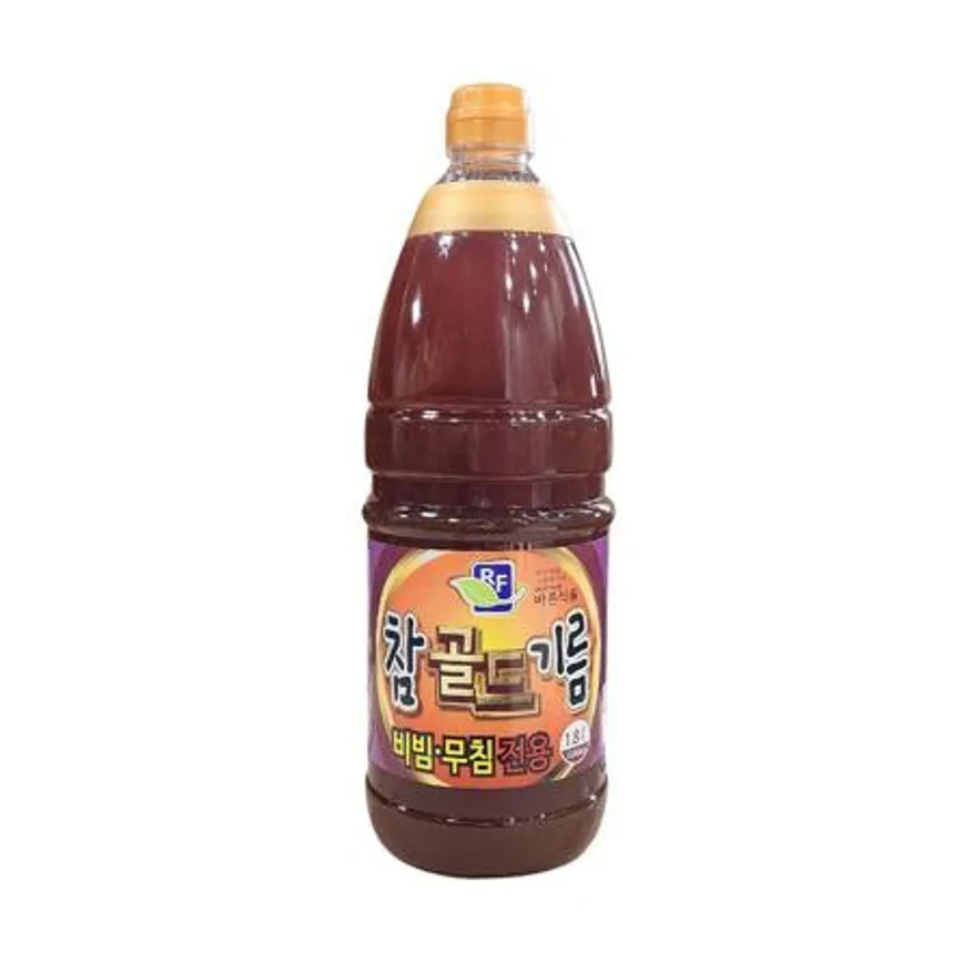 바른 참깨향기름 골드 무침비빔전용 식당참기름 1.8L 이미지